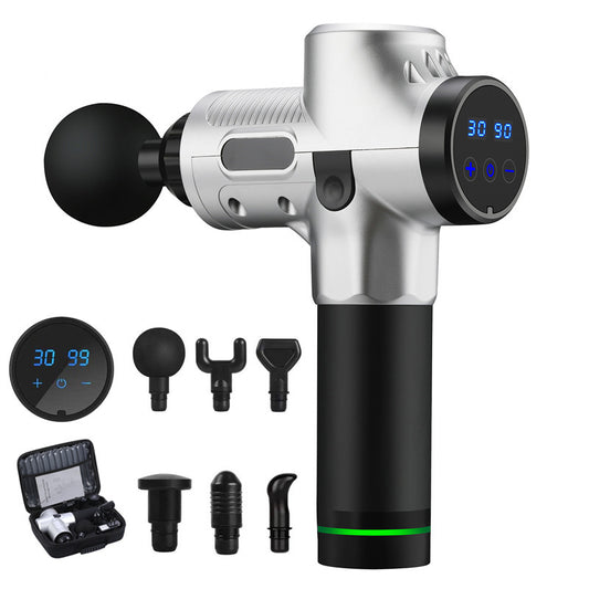 Deep Tissue Percussion Massage Gun – 30 Speed Levels, 6 Heads & Carrying Case