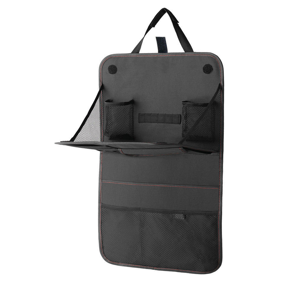Car Seat Back Storage Bag Car Organizer Bag Foldable Dining Table Tray Travel