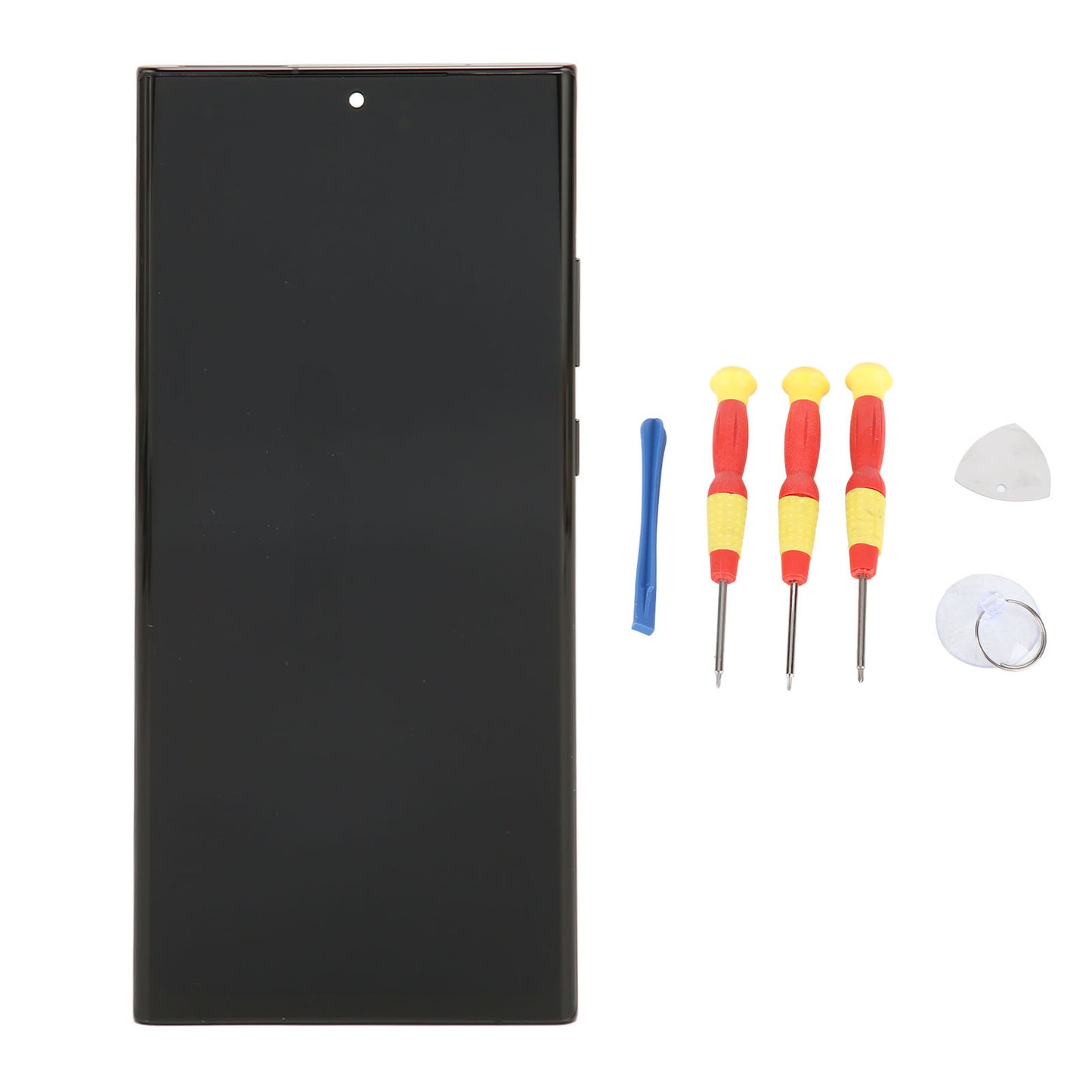 Phone Screen Replacement with Frame Repair Tool Black Phone Touch Screen
