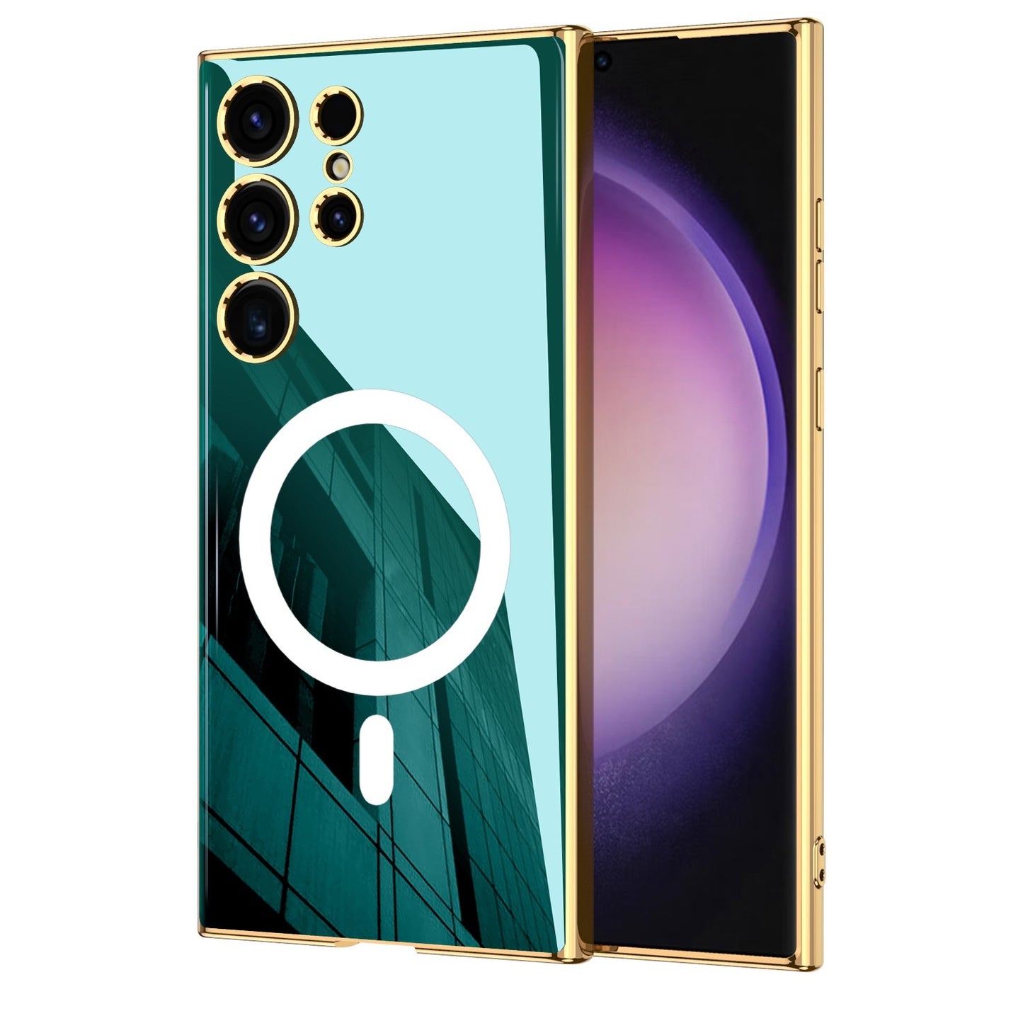 Wireless Charger Circle Magnetic Drop-resistant S24 Ultra-thin Plating