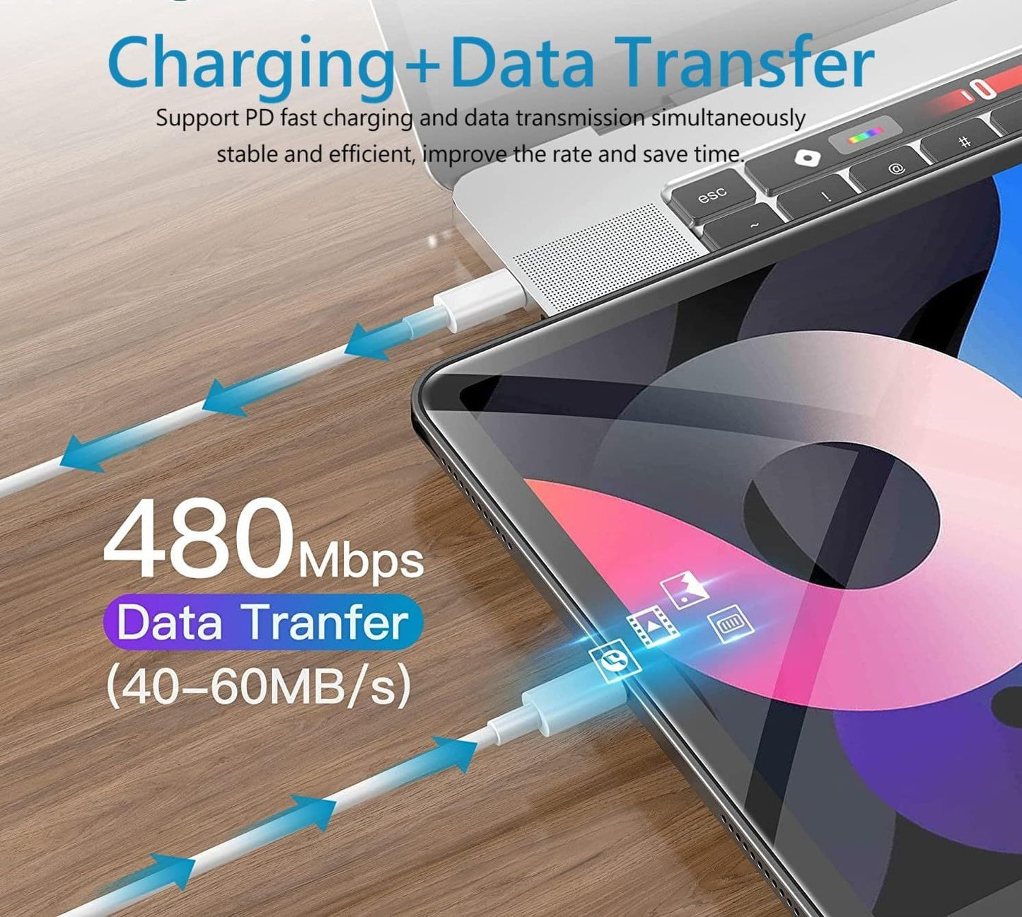 Phone Charger, Cube Phone Charger Travel 2Pack 6FT Lightning Cable Cord Quick