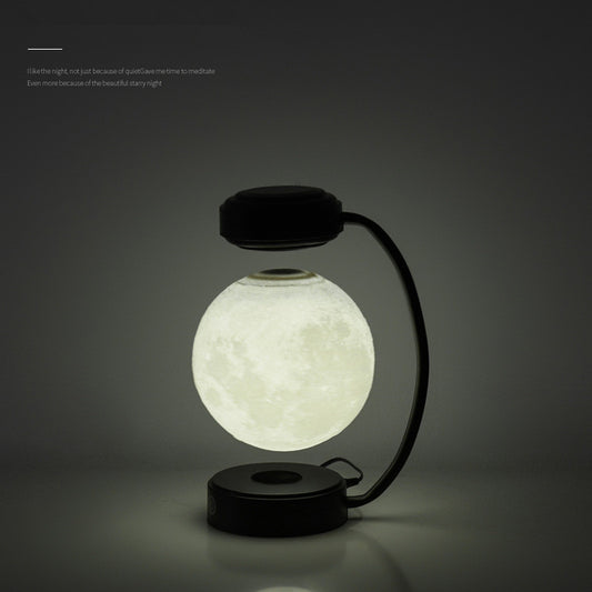 3D LED Moon Night Light Wireless Magnetic Levitating Rotating Floating Ball