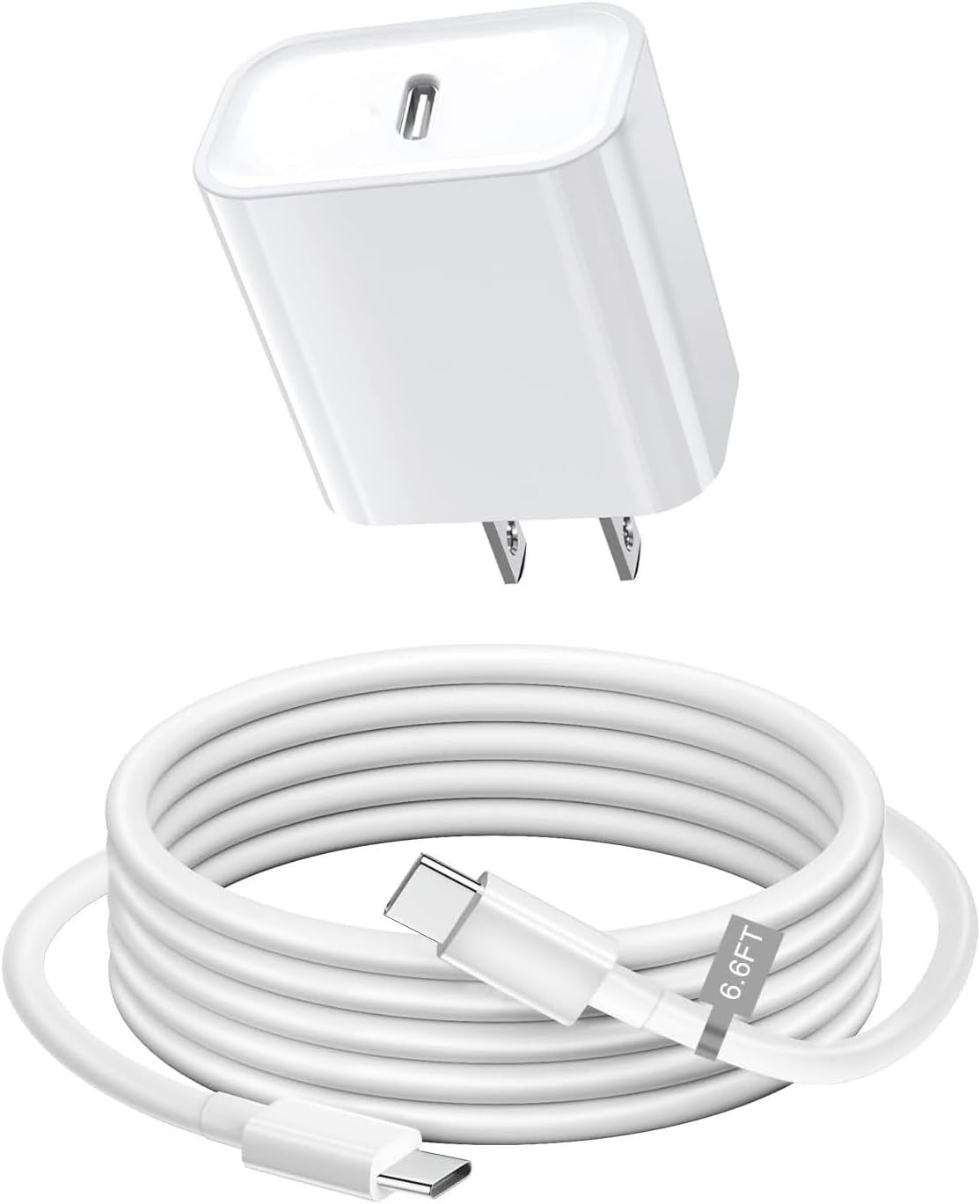 Phone Charger, Cube Phone Charger Travel 2Pack 6FT Lightning Cable Cord Quick