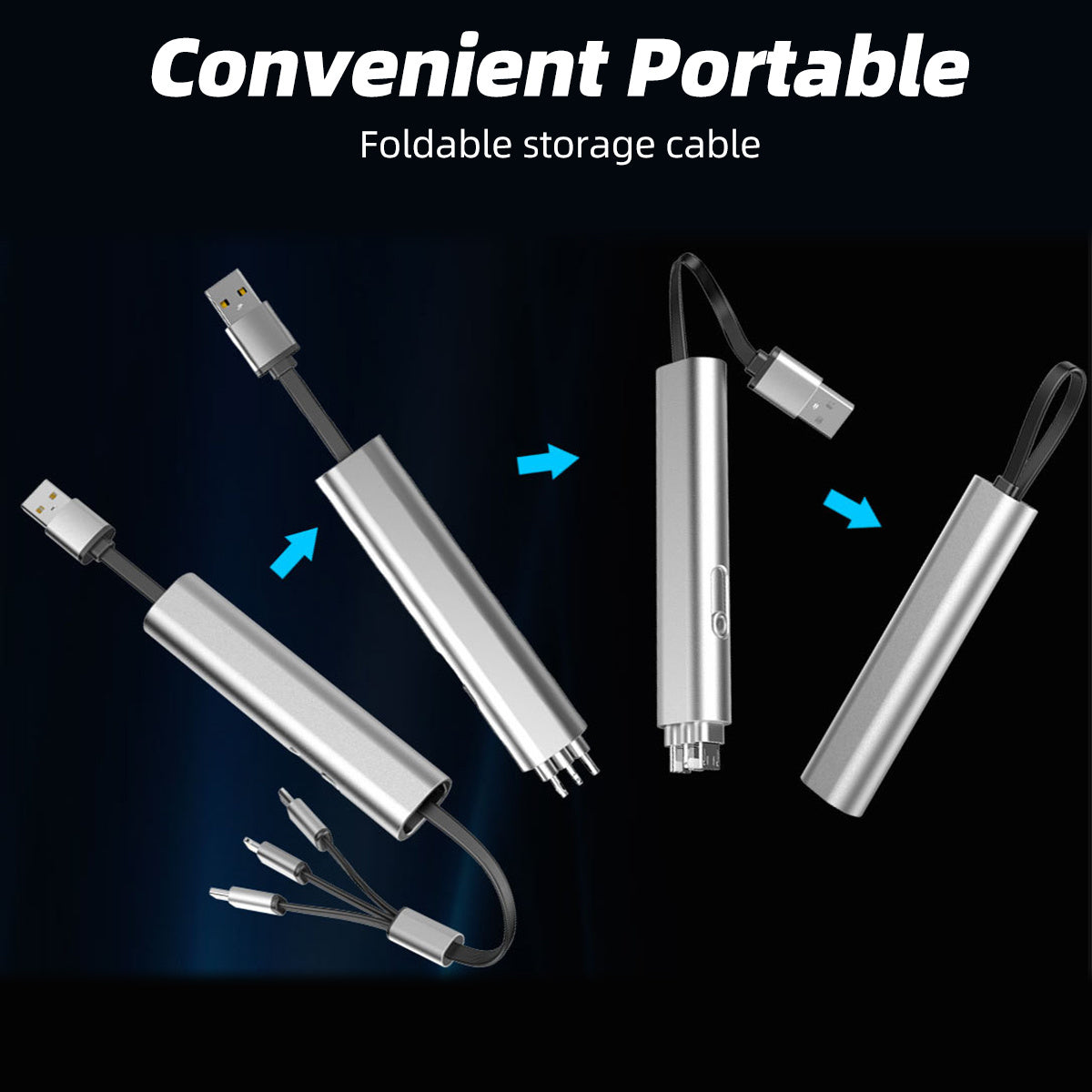 Metal 3in1 Fast Charging USB Cable