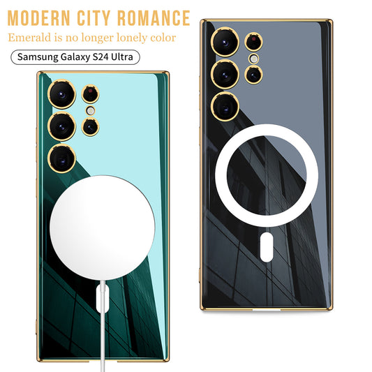 Wireless Charger Circle Magnetic Drop-resistant S24 Ultra-thin Plating