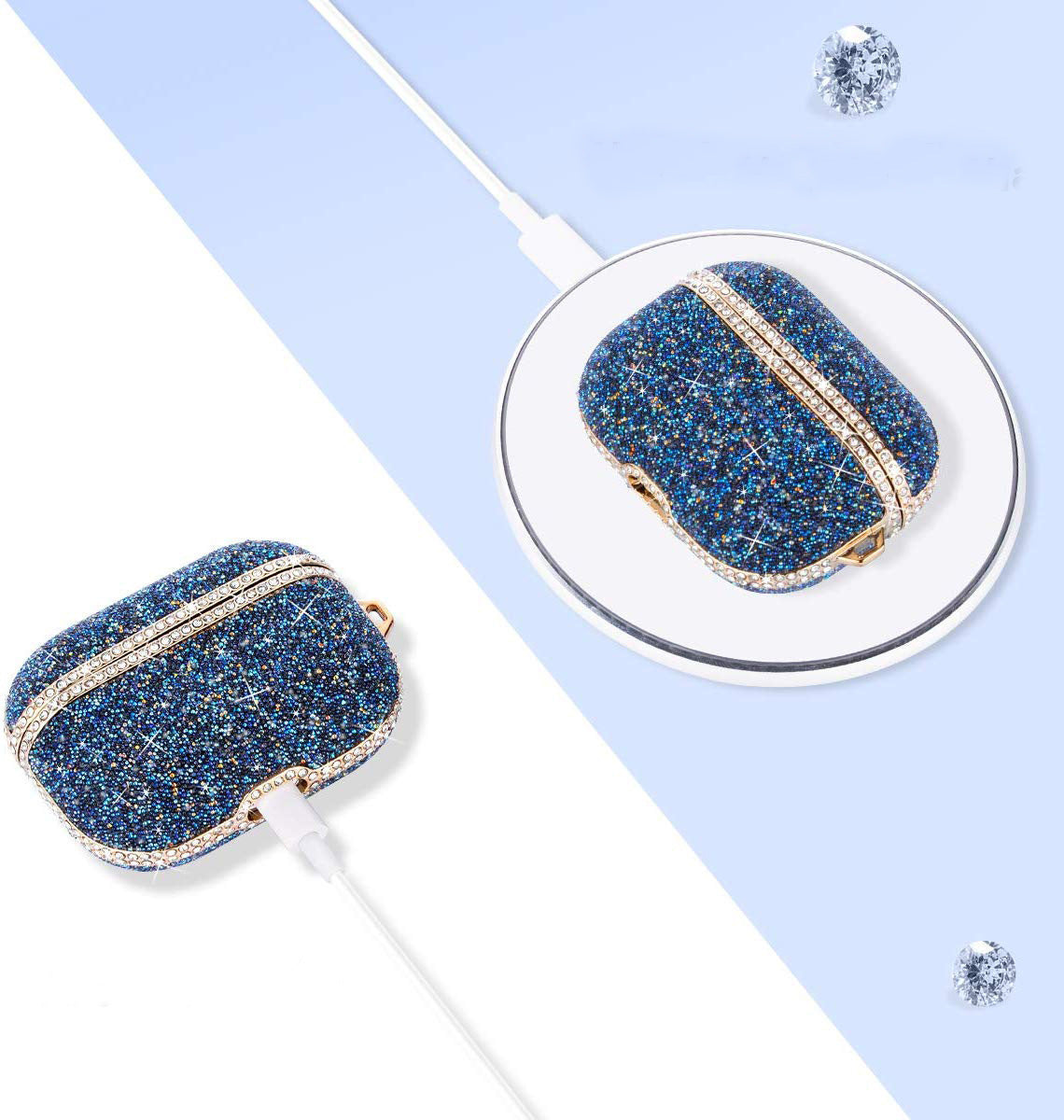 Star Diamond Earphone  Cover Protective Cover Electroplating