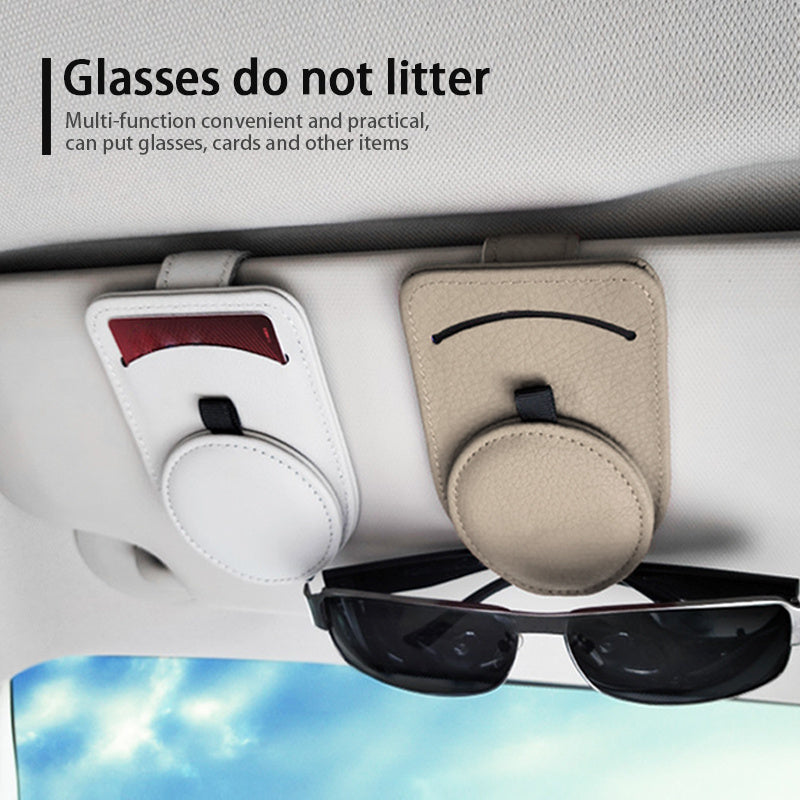 Car Glasses Holder Universal Sun Visor Eyeglasses Clip Sunglasses Case Card