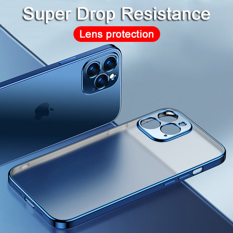 Mobile Phone Shell Plating Fine Hole All-inclusive Lens TPU Soft Shell