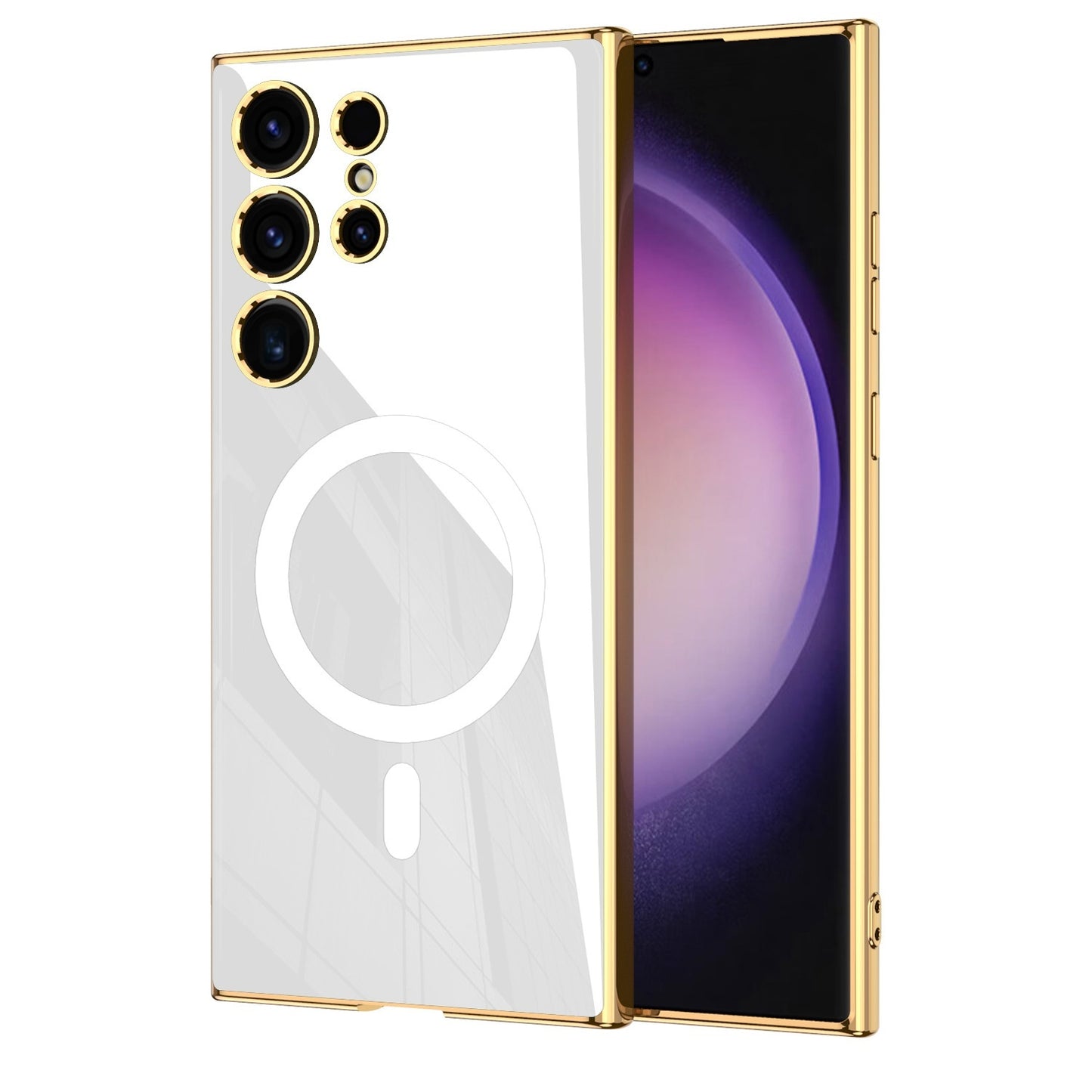 Wireless Charger Circle Magnetic Drop-resistant S24 Ultra-thin Plating