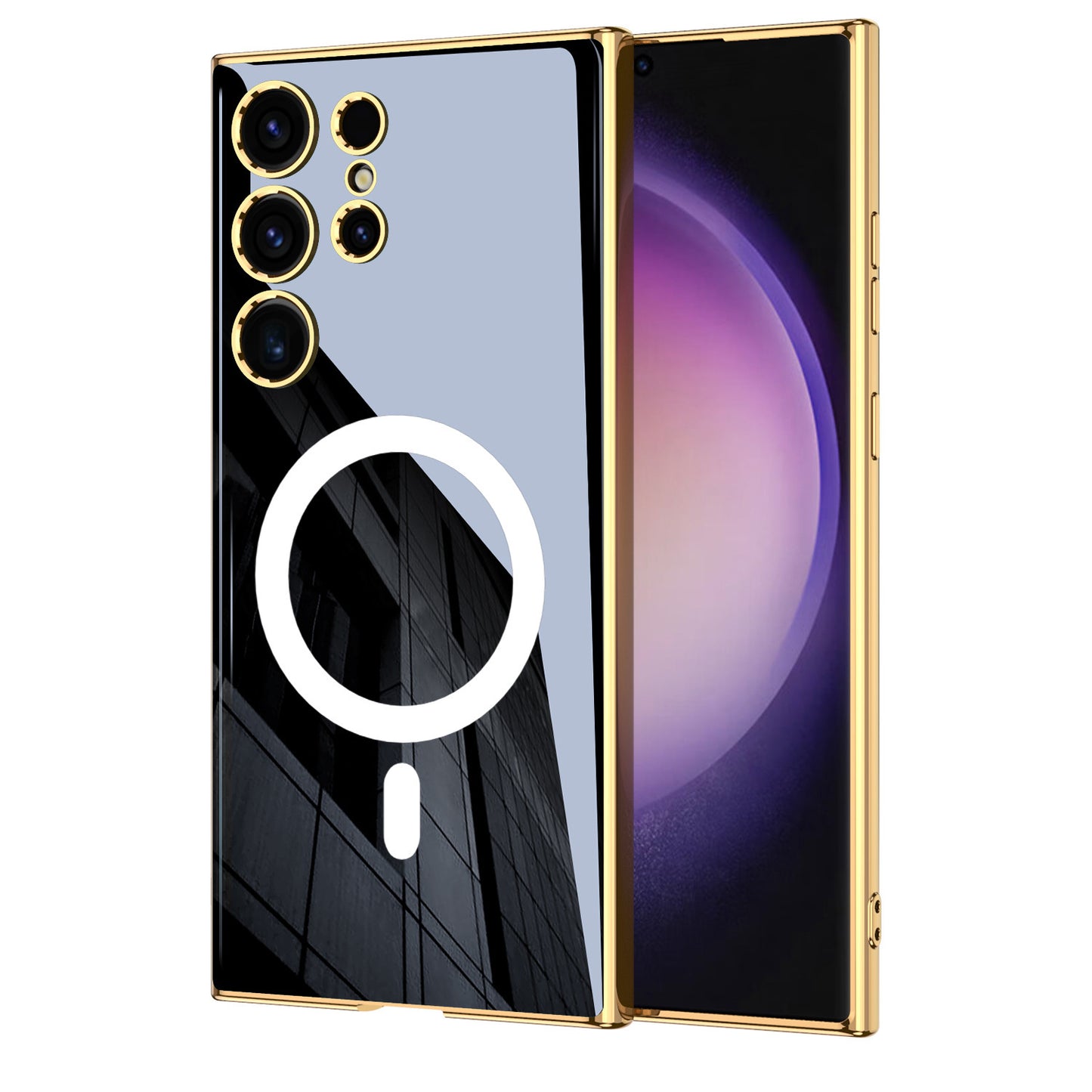 Wireless Charger Circle Magnetic Drop-resistant S24 Ultra-thin Plating